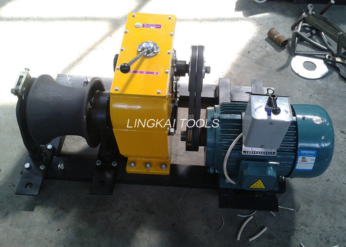 JJM8D Model 80 KN Cable Winch Petrol Capstan Winch for Cable Stringing