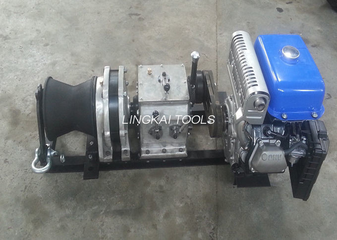 5 طن محرك البنزين كابل Winch Puller ، حبل مدعوم سحب الرافعة في خط البناء