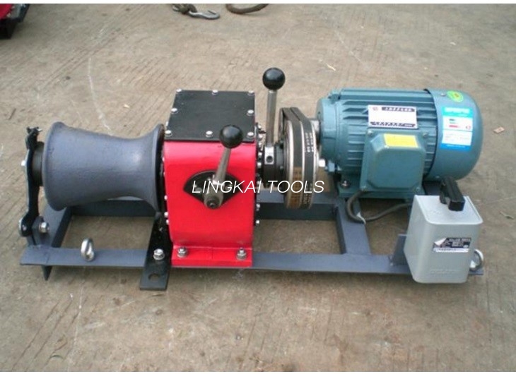 ضوء صغير 1 طن كابل ونش مجتذب سلك حبل سحب ونش 2.2KW محرك Eletro